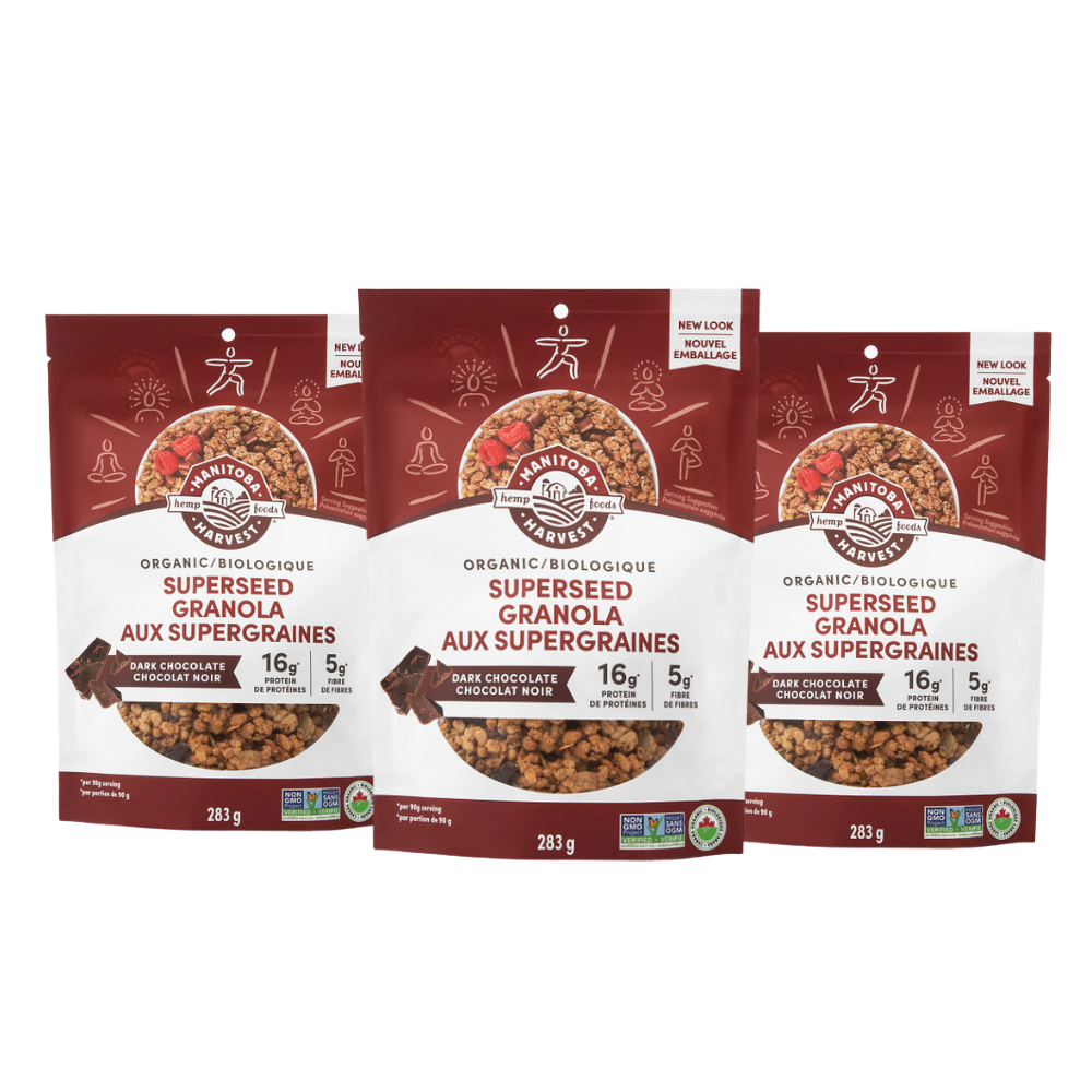 Dark Chocolate Superseed Granola, 3-pack